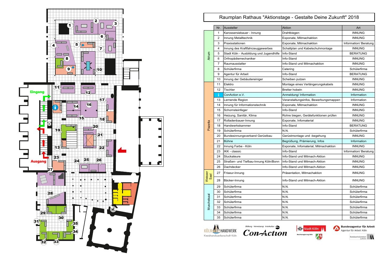 Standplan für handwerk.koeln 2026 als pdf-Datei